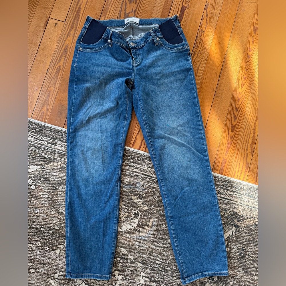 Gap Maternity Jeans Size 28 / 6L Low Panel Stretch Denim AS IS-READ